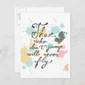 ジャンプしない人は決して飛ばない ポストカード (正面/裏面)