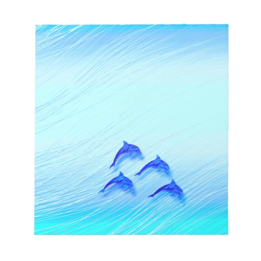 ジャンプするイルカ ノートパッド (正面)