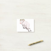 ジャンプするヤギ ポストイット (デスク上)