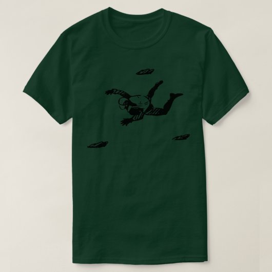 ジャンプのスカイダイビング(2) Tシャツ (デザイン正面)