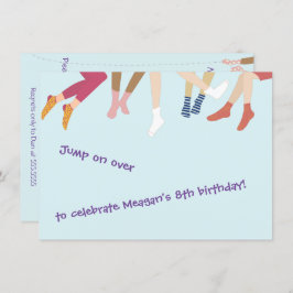 ジャンプアンドバウンスパーティの招待状 招待状