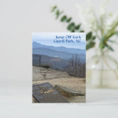 ジャンプオフロックローレルパークNCブルーリッジマウンテンズ ポストカード (スタンド正面)