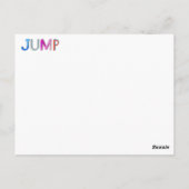 ジャンプカード ポストカード (裏面)