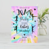 ジャンプガール絞り染め誕生日パーティー 招待状 (スタンド正面)