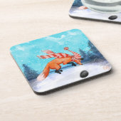 ジャンプキツネコースターセット コースター (左側)