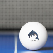 ジャンプグリッタールックドルフィンダークブルーとホワイト 卓球ボール (ネット)