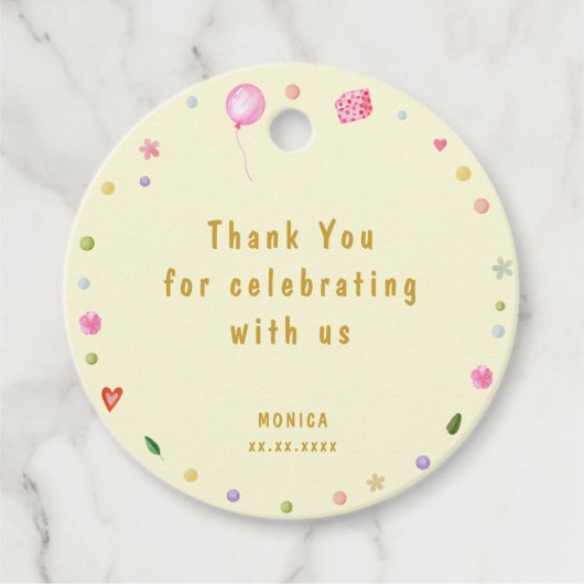 ジャンプサルの誕生日を跳ね返感謝していそう フェイバータグ (正面)