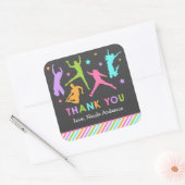 ジャンプステッカー/トランポリン スクエアシール (封筒)