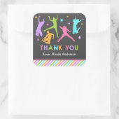 ジャンプステッカー/トランポリン スクエアシール (バッグ)