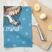 ジャンプスーツの漫画で私の心のフクロウにowlays キッチンタオル (四つ折り)