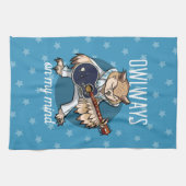 ジャンプスーツの漫画で私の心のフクロウにowlays キッチンタオル (横)