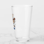 ジャンプスーツ漫画のロックアンドロールギターフクロウ タンブラーグラス (左)