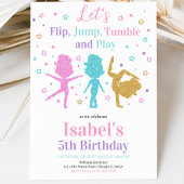 ジャンプタンブリング体操の誕生日 招待状