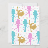 ジャンプタンブル体操誕生日 招待状 (裏面)