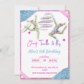 ジャンプタンブル&体操遊体学をテーマにした誕生日 招待状 (正面)