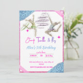 ジャンプタンブル&体操遊体学をテーマにした誕生日 招待状 (スタンド正面)