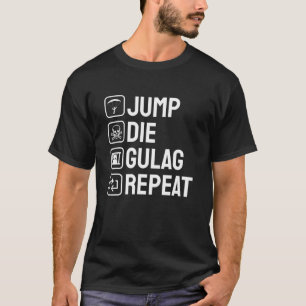 ジャンプダイグラグレピートゲーマーギフトおもしろいビデオゲーム Tシャツ