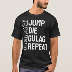 ジャンプダイグラグレピートゲーマーギフトおもしろいビデオゲーム Tシャツ