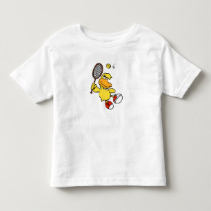 ジャンプダックテニス 背景色の選択 トドラーTシャツ