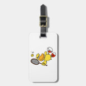 ジャンプダックテニス|背景色の選択 ラゲッジタグ (正面縦)