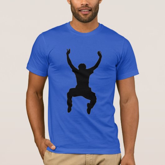 ジャンプダンサーTシャツ – カスタマイズ可能 – DJ – 音楽 Tシャツ (正面)