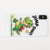 ジャンプディノよくはしゃぐ- Cartoon Sticker Case-Mate iPhoneケース (裏面(横))