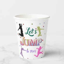 ジャンプトランポリンカラフルバースデーパーティー 紙コップ