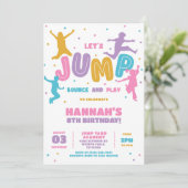 ジャンプトランポリンパークバースデーパーティー 招待状 (スタンド正面)