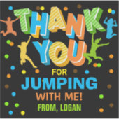 ジャンプトランポリン誕生日お気に入りシール シール (正面)