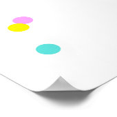 ジャンプトランポリン誕生日ウェルカムサイン ポスター (角)