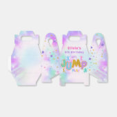 ジャンプトランポリン誕生日パーティーのお願いボックス フェイバーボックス (折り畳みなし)