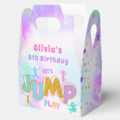 ジャンプトランポリン誕生日パーティーのお願いボックス フェイバーボックス (オープン)