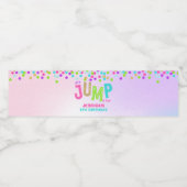 ジャンプトランポリン誕生日パーティー用品の装飾 ペットボトルラベル (シングルラベル)