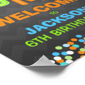ジャンプトランポリン誕生日パーティー用品ウェルカム ポスター (角)