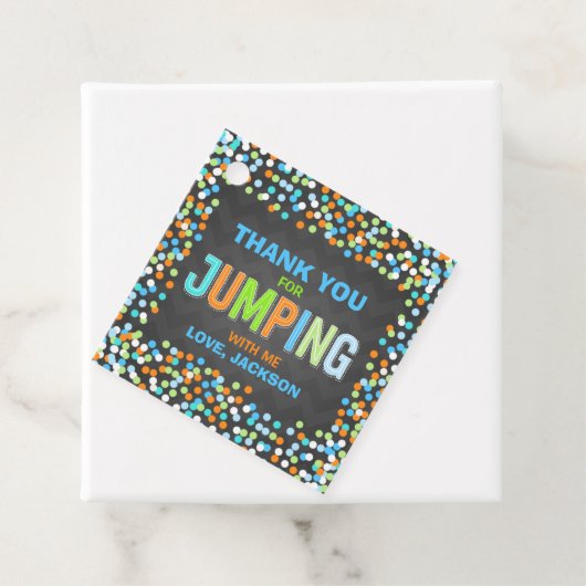 ジャンプトランポリン誕生日パーティー用品ギフト フェイバータグ (インサイチュ)