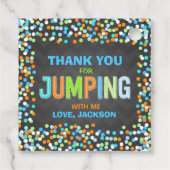 ジャンプトランポリン誕生日パーティー用品ギフト フェイバータグ (裏面)