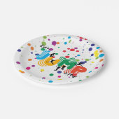 ジャンプト遊ランポリンパークパーティー子供の誕生日 ペーパープレート (アングル)