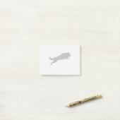 ジャンプドイツ羊飼いシルエットラブドッグ ポストイット (デスク上)