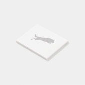 ジャンプドイツ羊飼いシルエットラブドッグ ポストイット (アングル)