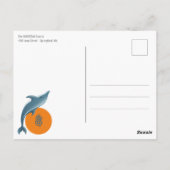 ジャンプド遊ルフィンパークキッズパーティーオレンジ誕生日 ポストカード (裏面)