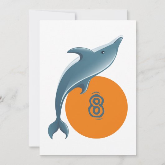 ジャンプド遊ルフィンパークキッズパーティーオレンジ誕生日 招待状 (裏面)