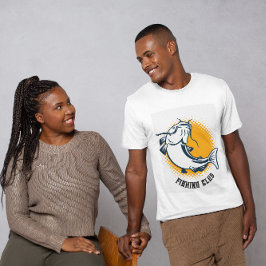 ジャンプナマズ魚釣りクラブTシャツ Tシャツ