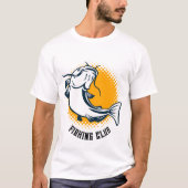ジャンプナマズ魚釣りクラブTシャツ Tシャツ (正面)