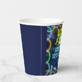 ジャンプバウンストランポリンパーティーネオングリーングロー 紙コップ (右)