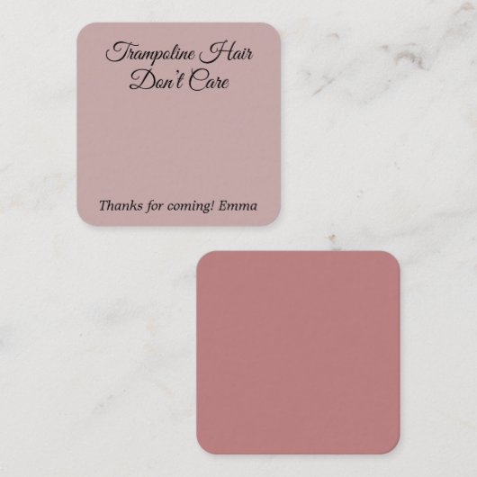 ジャンプバウンストランポリンヘアタイフライトカード エンクロージャーカード (正面/裏面)