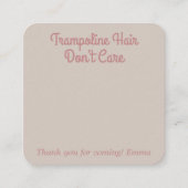 ジャンプバウンストランポリンボホーヘアタイフェイスカード エンクロージャーカード (正面)