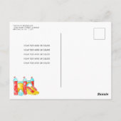 ジャンプバウンスハウストランポリンパーク誕生日 ポストカード (裏面)