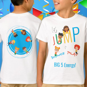 ジャンプバウンス遊トラムポリンパーク誕生日ボーイ Tシャツ