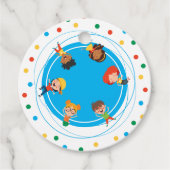 ジャンプバウンス遊トランポリン誕生日ありがとう フェイバータグ (正面)