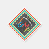 ジャンプバースデーパーティートランポリンバウンスハウス スタンダードカクテルナプキン (角)